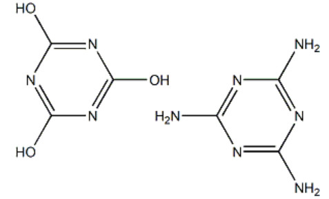 Melamine Cyanurate Halogen Free Fire Retardants for Engineering Plastic , PA6 , PA66