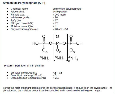 93% Whiteness APP Ammonium Polyphosphate for Environmentally-friendly N And P Base